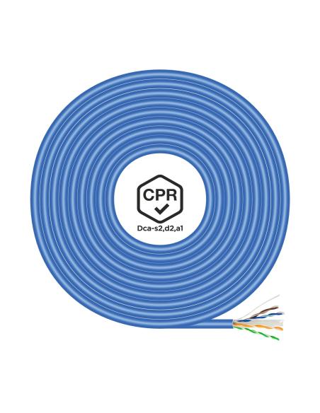 CABLE RED RJ45 LSZH CPR DCA CAT6 UTP AWG24 AZUL 100M AISENS A135-0662