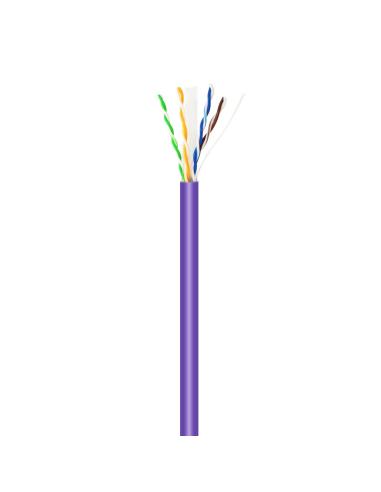 CABLE RJ45 LSZH CAT.6 UTP RIGID AWG23 CCA ALEACION VIOLETA 500M AISENS A135-0749