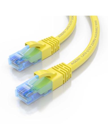 CABLE RED LATIGUILLO RJ45 CAT.6 UTP AWG26 CCA AMARILLO 3.0M AISENS A135-0836