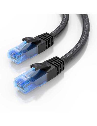 CABLE RED LATIGUILLO RJ45 CAT.6 UTP AWG26 CCA NEGRO 4.0M AISENS A135-0847