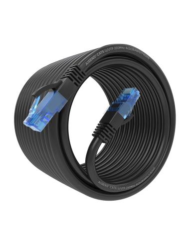 CABLE RED LATIGUILLO RJ45 CAT.6 UTP AWG26 CCA NEGRO 7.5M AISENS A135-0849