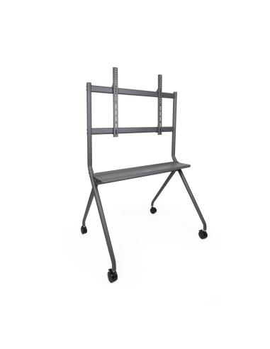 SOPORTE DE SUELO CON RUEDA TV 50-86 CON BANDEJA 1047X192 TOOQ GRIS FS20205M-B
