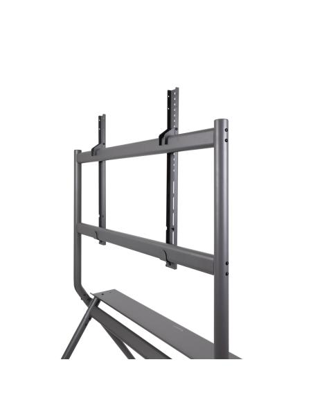 SOPORTE DE SUELO CON RUEDA TV 50-86 CON BANDEJA 1047X192 TOOQ GRIS FS20205M-B