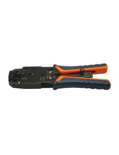 TENAZA METALICA DE CRIMPAR RJ10RJ11RJ12RJ45 DE CARRACA NANOCABLE 10.31.0102