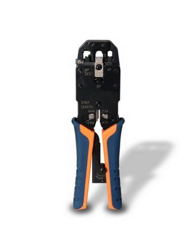 TENAZA METALICA DE CRIMPAR RJ10RJ11RJ12RJ45 DE CARRACA NANOCABLE 10.31.0102
