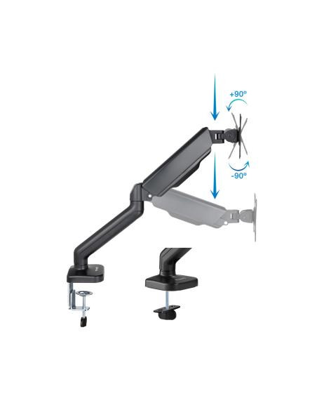SOPORTE MESA PANT. GIRA INCLI 1 BRAZO 17-32 NEGRO TOOQ DB5032TNR-B