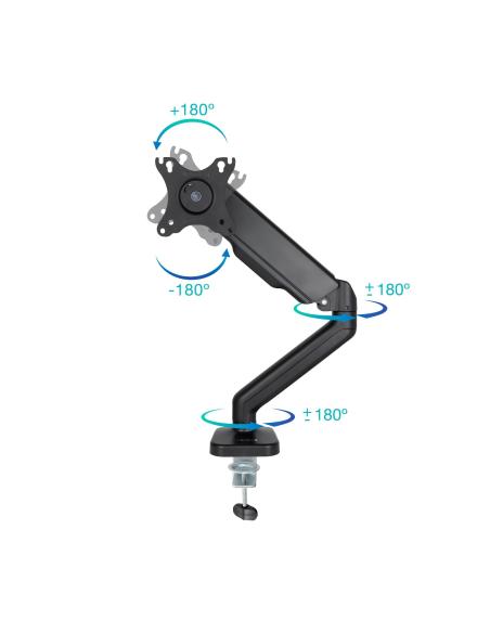 SOPORTE MESA PANT. GIRA INCLI 1 BRAZO 17-32 NEGRO TOOQ DB5032TNR-B