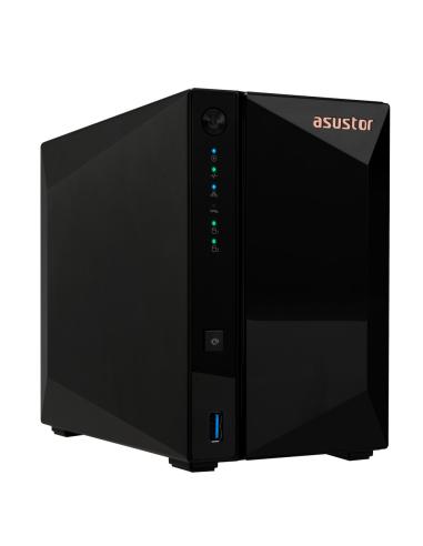 UNIDAD NAS ASUSTOR AS3302TV2 2HDSA 3.52.5 QC 1.7GHZ 2GBDDR4 WOW USB3.2GEN1