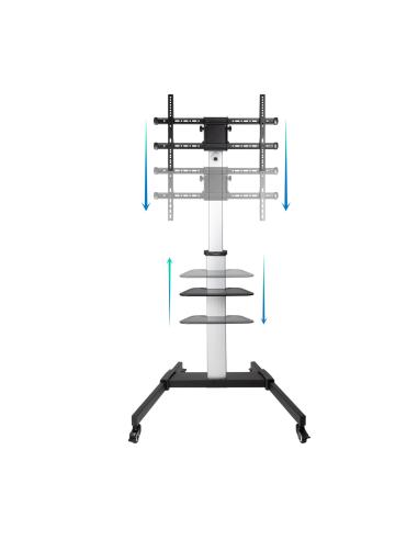 SOPORTE SUELO RUEDAS TV HORIZVERT HERA 37-86 TOOQ FS1886M-B
