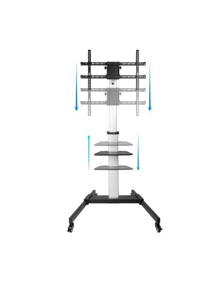 SOPORTE SUELO RUEDAS TV HORIZVERT HERA 37-86 TOOQ FS1886M-B