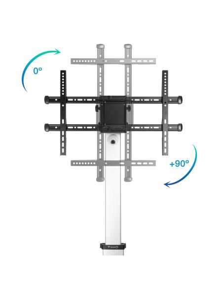 SOPORTE SUELO RUEDAS TV HORIZVERT HERA 37-86 TOOQ FS1886M-B