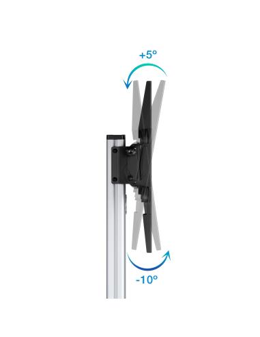 SOPORTE SUELO RUEDAS TV HORIZVERT HERA 37-86 TOOQ FS1886M-B