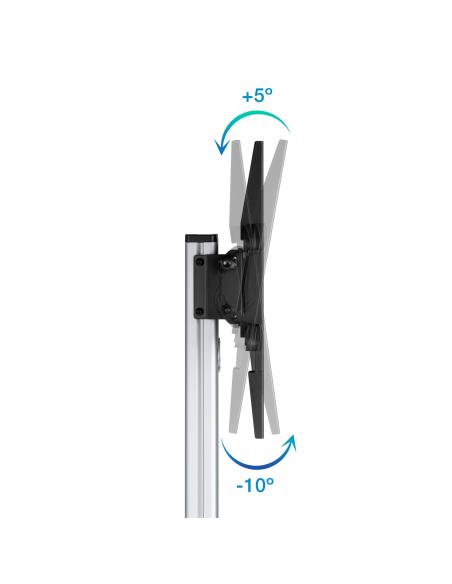SOPORTE SUELO RUEDAS TV HORIZVERT HERA 37-86 TOOQ FS1886M-B