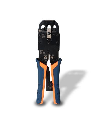 TENAZA METALICA DE CRIMPAR RJ10 RJ11 RJ12 RJ45 CARRACA AISENS A142-0311