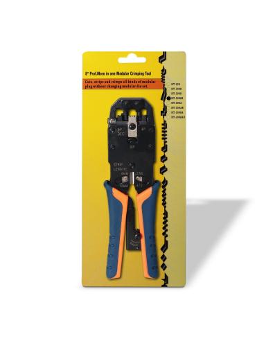 TENAZA METALICA DE CRIMPAR RJ10 RJ11 RJ12 RJ45 CARRACA AISENS A142-0311