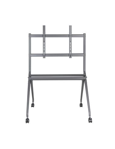 SOPORTE SUELO RUEDA BANDEJA PANTALLA 120KG 50-86 NEGRO AISENS FT86FE-143