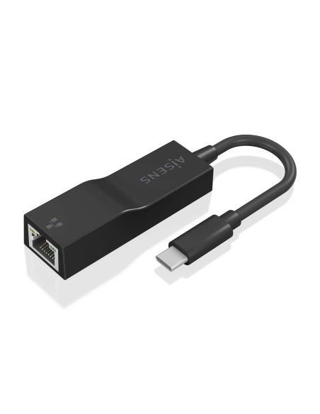 CONVERSOR USB 3.1 GEN1 USB-C A ETHERNET GIGABIT NEGRO 11CM AISENS A109-0765