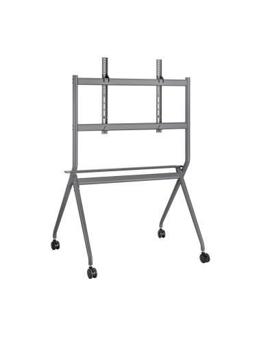 SOPORTE SUELO RUEDA BANDEJA PANTALLA 120KG 50-86 NEGRO AISENS FT86FE-143