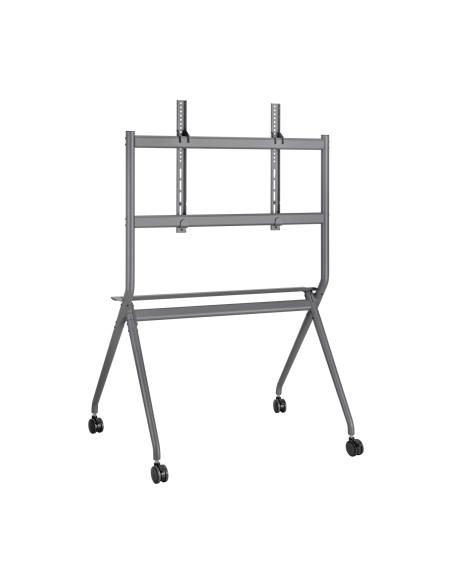 SOPORTE SUELO RUEDA BANDEJA PANTALLA 120KG 50-86 NEGRO AISENS FT86FE-143