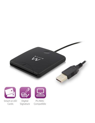 LECTOR TARJETAS INTELIGENTE EWENT DNI USB 2.0 / COMPATIBLE CON DNI 3.0 / EW1052