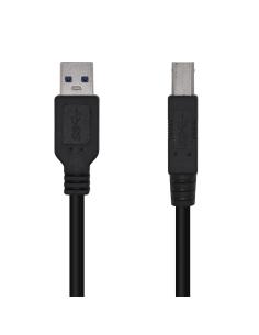 CABLE USB 3.0 IMPRESORA TIPO AM-BM NEGRO 3.0M AISENS A105-0445