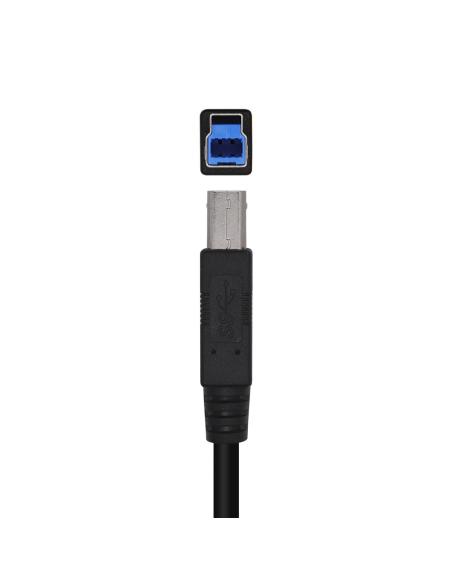 CABLE USB 3.0 IMPRESORA TIPO AM-BM NEGRO 3.0M AISENS A105-0445