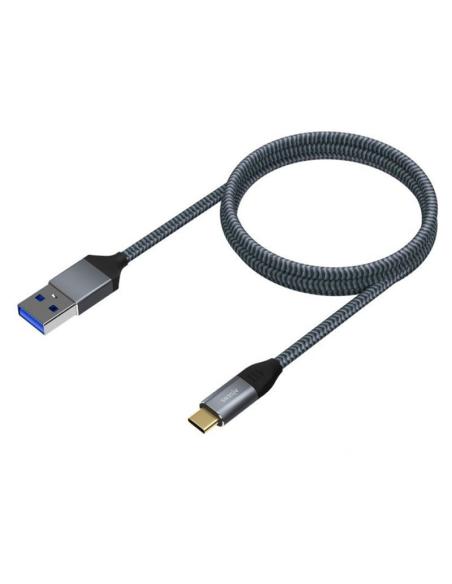CABLE USB 3.1 GEN2 ALUMINIO 10GBPS 3A TIPO USB-CM-AM GRIS 2.0M AISENS A107-0633