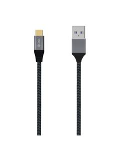 CABLE USB 3.1 GEN2 ALUMINIO 10GBPS 3A TIPO USB-CM-AM GRIS 2.0M AISENS A107-0633 2