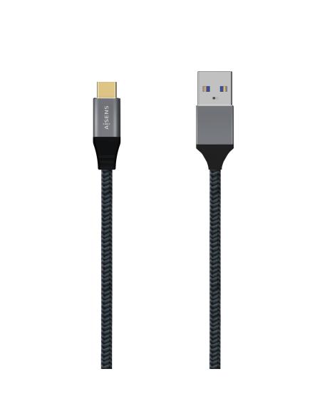 CABLE USB 3.1 GEN2 ALUMINIO 10GBPS 3A TIPO USB-CM-AM GRIS 2.0M AISENS A107-0633