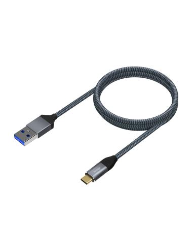 CABLE USB 3.1 GEN2 ALUMINIO 10GBPS 3A TIPO USB-CM-AM GRIS 2.0M AISENS A107-0633