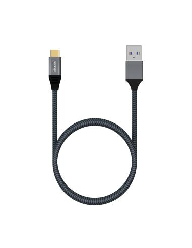 CABLE USB 3.1 GEN2 ALUMINIO 10GBPS 3A TIPO USB-CM-AM GRIS 2.0M AISENS A107-0633