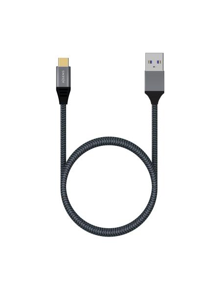 CABLE USB 3.1 GEN2 ALUMINIO 10GBPS 3A TIPO USB-CM-AM GRIS 2.0M AISENS A107-0633