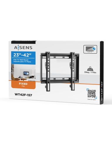 SOPORTE ECO ULTRA DELGADO MONITOR TV 35KG 23-42 NEGRO AISENS WT42F-157