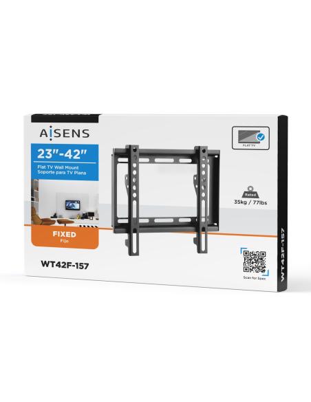 SOPORTE ECO ULTRA DELGADO MONITOR TV 35KG 23-42 NEGRO AISENS WT42F-157