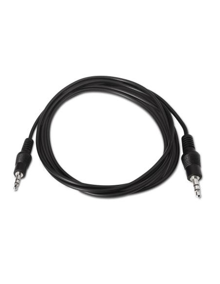 CABLE AUDIO ESTEREO JACK 3.5M-JACK 3.5M NEGRO 1.5M AISENS A128-0142