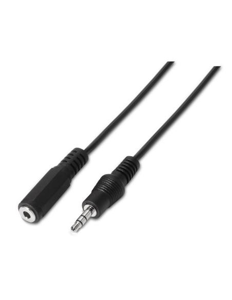 CABLE AUDIO ESTEREO JACK 3.5M-JACK 3.5H NEGRO 3.0M AISENS A128-0146