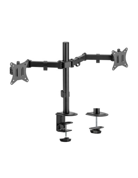 SOPORTE MESA GIRA INCL MONITOR TV 9KG 2 BRAZOS 17-32 NEGRO AISENS DT32TSR-149