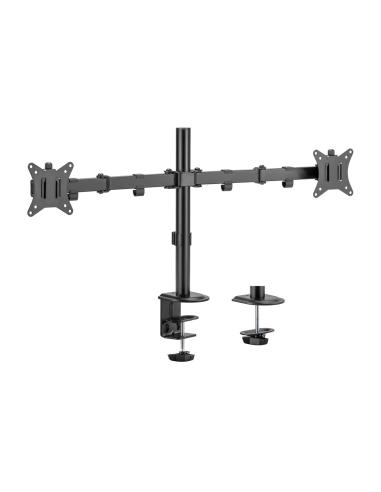 SOPORTE MESA GIRA INCL MONITOR TV 9KG 2 BRAZOS 17-32 NEGRO AISENS DT32TSR-149
