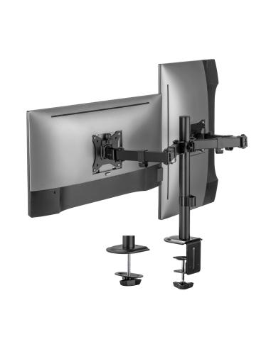 SOPORTE MESA GIRA INCL MONITOR TV 9KG 2 BRAZOS 17-32 NEGRO AISENS DT32TSR-149