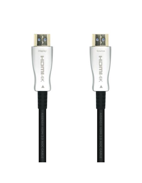 CABLE HDMI V2.0 AOC PREMI ALTA VELOCIDAD 4K60HZ18GBPS AM-AM NEGRO 15M A148-0377