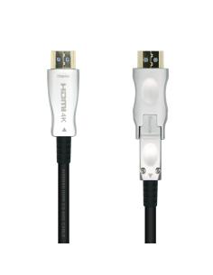 CABLE HDMI V2.0 AOC DESMONTABLE 4K60HZ 4:4:4 18GBPS AM-DM-AM NEGRO AISENS 20M A14