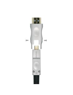 CABLE HDMI V2.0 AOC DESMONTABLE 4K60HZ 4:4:4 18GBPS AM-DM-AM NEGRO AISENS 20M A14 2