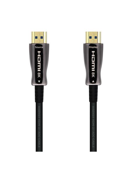 CABLE HDMI V2.1 AOC 8K60HZ 4K120HZ 4:4:4 48GBPS AM-AM NEGRO 10M AISENS A153-0515