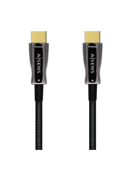 CABLE HDMI V2.1 AOC 8K60HZ 4K120HZ 4:4:4 48GBPS AM-AM NEGRO 10M AISENS A153-0515