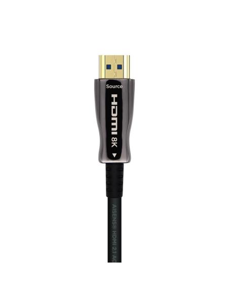CABLE HDMI V2.1 AOC 8K60HZ 4K120HZ 4:4:4 48GBPS AM-AM NEGRO 10M AISENS A153-0515