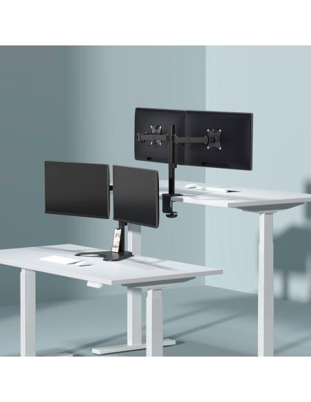 SOPORTE MESA GIRA INCL MONITOR TV 9KG 2 BRAZOS 17-32 NEGRO AISENS DT32TSR-149