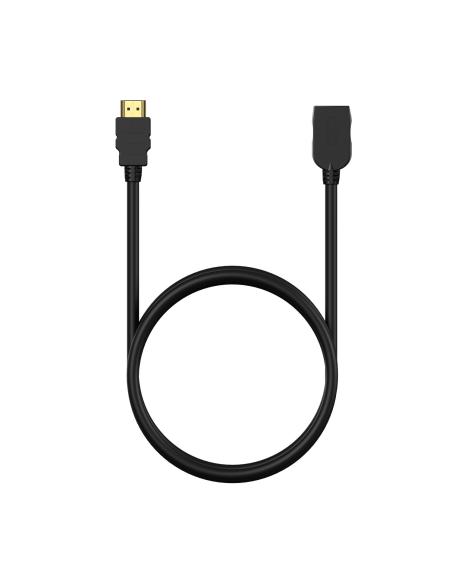 CABLE HDMI V2.0 PROLONGADOR HEC 4K60HZ 18GBPS AM-AH NEGRO 3.0M AISENS A120-0546