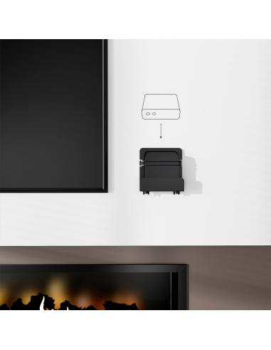 SOPORTE UNIVERSAL PARED MINI PC ROUTER NEGRO AISENS MPC02-155