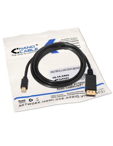 CABLE MINI DP A DISPLAYPORT MINI DPM-DPM 2.0 M NANOCABLE 10.15.2402