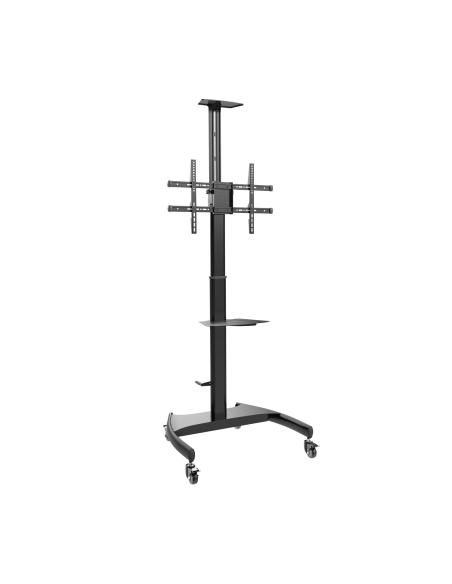 SOPORTE SUELO PANTALLA MANIVELA DVD CAM 50 KG 37-70 NEGRO AISENS FT70TE-169